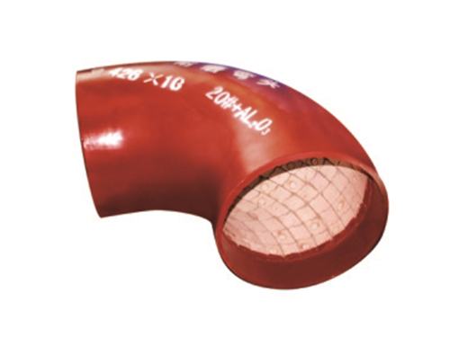 Ceramic lined wear-resistant elbow